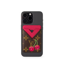 Load image into Gallery viewer, π LOUIS VUITTON LV x TM Takashi Murakami Monogram Cherry Porte-Cartes Magnet