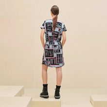Load image into Gallery viewer, HERMES "Lettres Equestres" Drawstring Cotton Dress / EU34