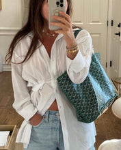 Load image into Gallery viewer, π NEW! 2025 GOYARD Saint Louis GM Canvas Leather Tote Bag / Green