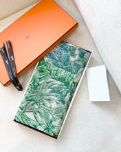 Load image into Gallery viewer, HERMES 2024 All'Orto Botanico di Palermo Shawl 140 / Vert Vif / Naturel / Bleu