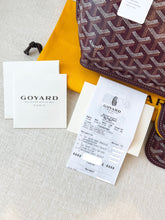 Load image into Gallery viewer, π NEW! 2025 GOYARD Anjou Canvas Leather Reversible Mini Tote Bag / Burgundy