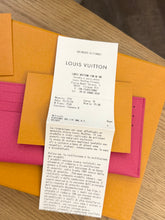 Load image into Gallery viewer, LOUIS VUITTON 2024 Canvas Credit Card Holder in Pondichery Pink