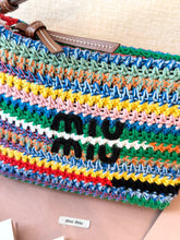 Load image into Gallery viewer, MIU MIU Multicolored Crochet Pouch Bag