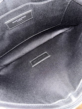 Load image into Gallery viewer, SAINT LAURENT Rive Gauche Linen Canvas Wristlet Pouch in Optic White