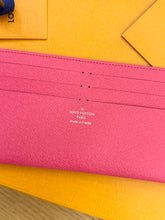 Load image into Gallery viewer, LOUIS VUITTON 2024 Canvas Credit Card Holder in Pondichery Pink