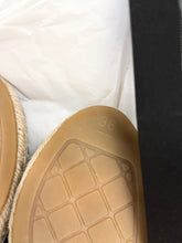 Load image into Gallery viewer, CHANEL 2023 Printed Crazy CC Logo Lambskin Espadrilles in Black/White - EU38