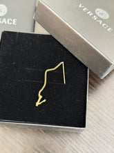 Load image into Gallery viewer, VERSACE Virtus Chain Drop Earrings in Gold