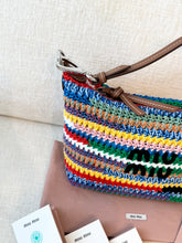 Load image into Gallery viewer, MIU MIU Multicolored Crochet Pouch Bag