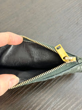 Load image into Gallery viewer, SAINT LAURENT Fragments Croc-effect Leather Zipped Card Case in Green