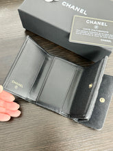 Load image into Gallery viewer, CHANEL Caviar Quilted Small Boy Flap Wallet in Black