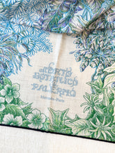 Load image into Gallery viewer, HERMES 2024 All'Orto Botanico di Palermo Shawl 140 / Vert Vif / Naturel / Bleu