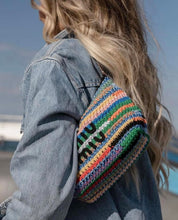 Load image into Gallery viewer, MIU MIU Multicolored Crochet Pouch Bag