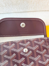 Load image into Gallery viewer, π NEW! 2025 GOYARD Anjou Canvas Leather Reversible Mini Tote Bag / Burgundy