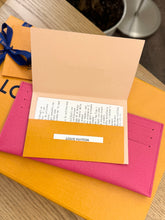 Load image into Gallery viewer, LOUIS VUITTON 2024 Canvas Credit Card Holder in Pondichery Pink