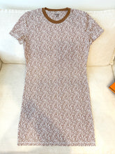 Load image into Gallery viewer, HERMES 2024 “Naoussa Chaine” Cotton Micro Dress / Brown / EU34
