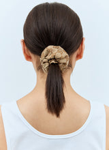 Load image into Gallery viewer, GUCCI Women GG Canvas Scrunchie with Logo Plaque - Brown / OS