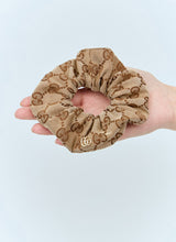Load image into Gallery viewer, GUCCI Women GG Canvas Scrunchie with Logo Plaque - Brown / OS