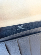 Load image into Gallery viewer, HERMES 2022 Bearn Wallet in Bleu Indigo / Epsom Leather