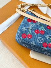 Load image into Gallery viewer, π LOUIS VUITTON LV x TM Takashi Murakami Monogram Denim Pochette Accessoires