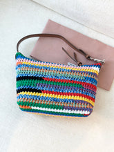 Load image into Gallery viewer, MIU MIU Multicolored Crochet Pouch Bag