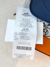 Load image into Gallery viewer, HERMES 2025 Evelyne TPM 16 Clemence Leather Amazone Bag / Bleu Tie / PHW