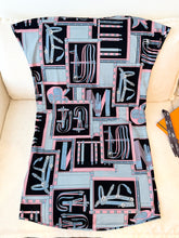 Load image into Gallery viewer, HERMES "Lettres Equestres" Drawstring Cotton Dress / EU34