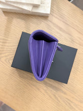 Load image into Gallery viewer, CHANEL Classic Quilted Flap Card Holder - Purple