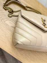 Load image into Gallery viewer, SAINT LAURENT 2023 Loulou Small Quilted Leather Shoulder Bag in Brown