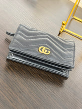 Load image into Gallery viewer, GUCCI GG Marmont Card Case Wallet in Black
