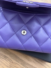 Load image into Gallery viewer, CHANEL Classic Quilted Flap Card Holder - Purple