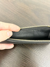 Load image into Gallery viewer, SAINT LAURENT Tiny Monogram Ziptop Card Case in Smooth Leather