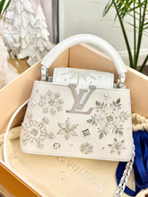 Load image into Gallery viewer, LOUIS VUITTON 2024 - LIMITED EDITION - Capucines Mini Ski Snowflake Satchel Bag