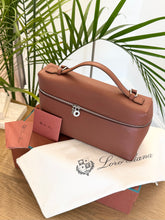 Load image into Gallery viewer, LORO PIANA Extra Pocket L27 Grained Calfskin Bag in  Kummel/Antique Silver