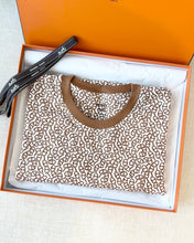 Load image into Gallery viewer, HERMES 2024 “Naoussa Chaine” Cotton Micro Dress / Brown / EU34