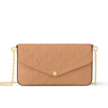 Load image into Gallery viewer, LOUIS VUITTON 2024 Félicie Pochette Empriente Leather Crossbody Bag in Arizona