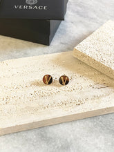 Load image into Gallery viewer, VERSACE Virtus Stud Earrings In Gold