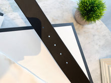 Load image into Gallery viewer, GUCCI Double G Buckle Wide Leather Belt In Black 80/32