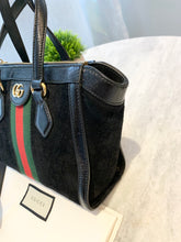 Load image into Gallery viewer, GUCCI Ophidia Suede Mini Tote Bag In Black