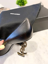 Load image into Gallery viewer, SAINT LAURENT Opyum Leather Pumps In Black/Gold Size EU 37.5