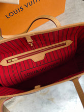 Load image into Gallery viewer, Louis Vuitton 2022 Neverfull MM Monogram Tote Bag in Cherry