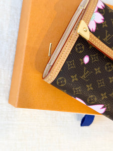 LOUIS VUITTON Takashi Murakami Cherry Blossom Monogram Long Wallet
