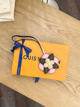 Load image into Gallery viewer, LOUIS VUITTON 2024 Pink and Brown Flower Bag Charm in Rose Clair
