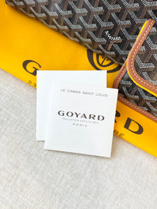 ✨CLASSIC✨2025 GOYARD Saint Louis PM Tote Bag / Black & Tan