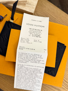 LOUIS VUITTON 2024 Monogram Empreinte Leather Zippy Coin Holder - Navy