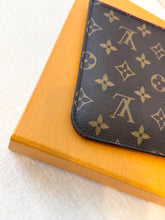 Load image into Gallery viewer, LOUIS VUITTON Neverfull MM Monogram Pochette Wristlet Pouch - Cherry

