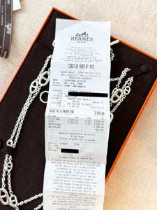 ✨NEW✨2025 Hermes Farandole Long Necklace 160 / Silver