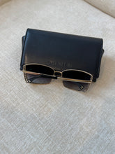Load image into Gallery viewer, CHANEL Rectangular Metal Sunglasses / Gold Gray Gradient
