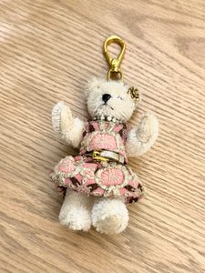 PRADA Crystal Trick Teddy Bear Keychain Charm
