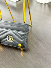 Load image into Gallery viewer, [SOLD]GUCCI GG Marmont Card Case in Black
