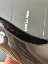 Load image into Gallery viewer, SAINT LAURENT Patent Leather Vernice Grupy 110 Slingback Pumps / Black / 37 EU
